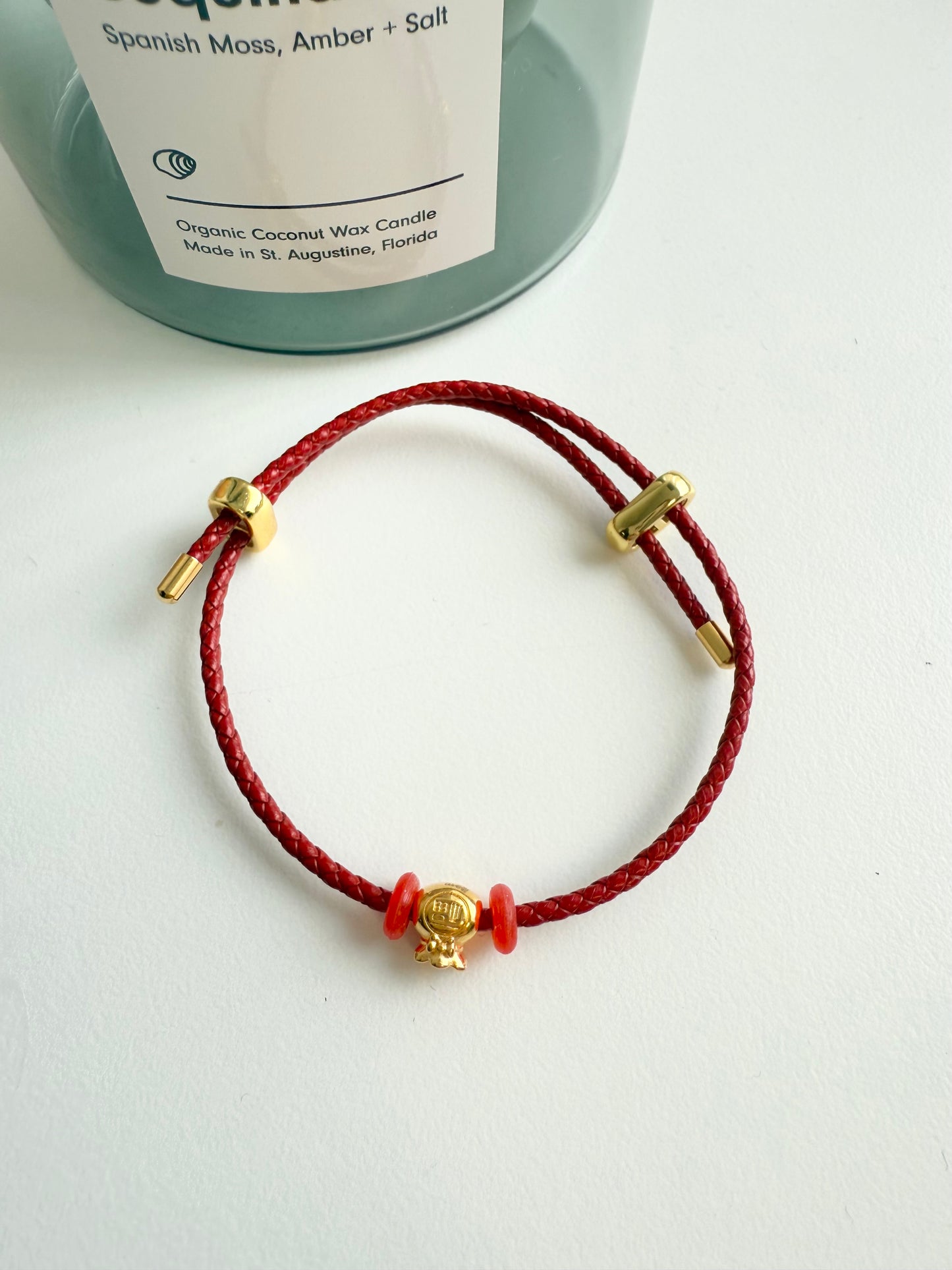 999 Solid gold Red Line Bracelet