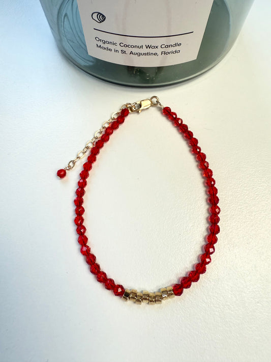 Red Crystal Bracelet