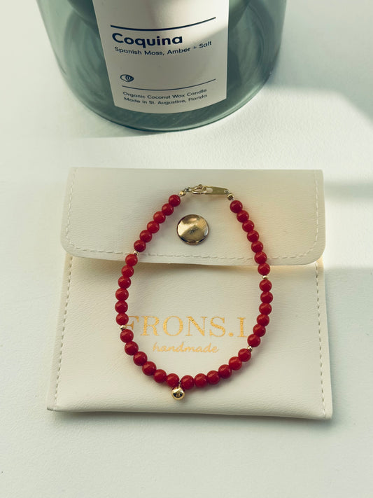 Red Coral  Bracelet