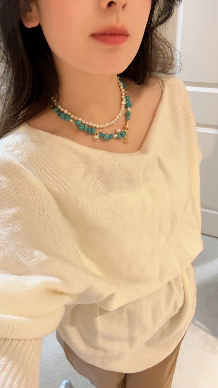 Turquoise Pearl Necklace