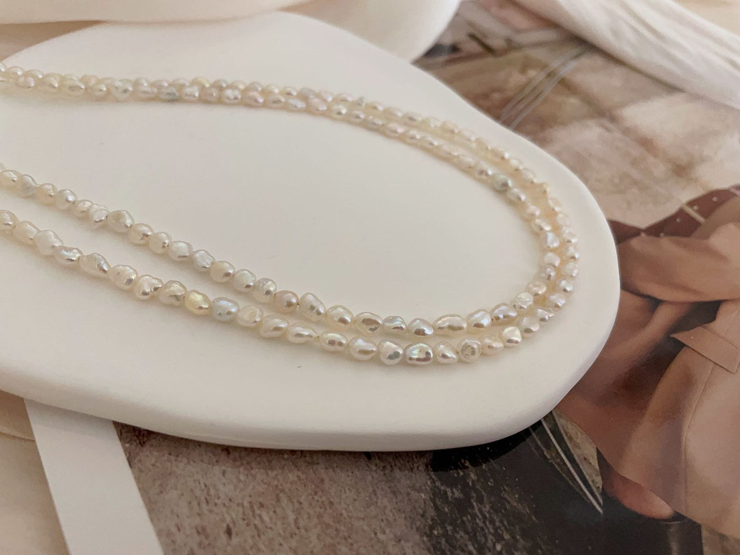 Freshwater Keshi Pearl Necklace