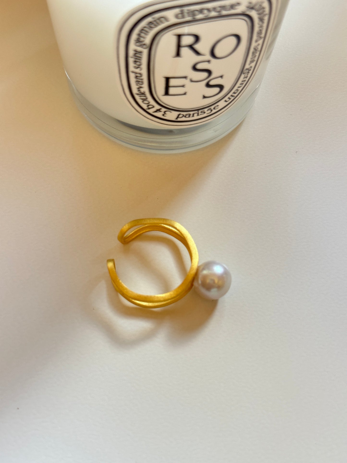 parallel Pearl Ring