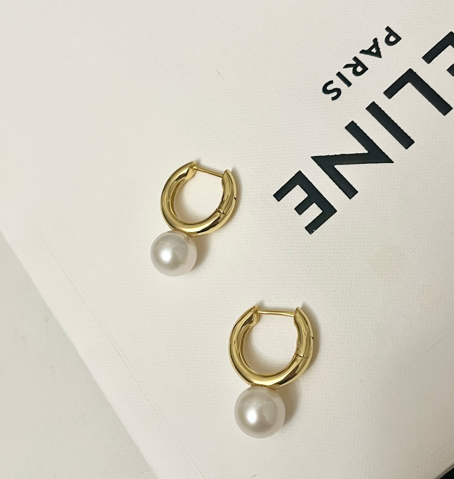 Hoop Pearl Earrings