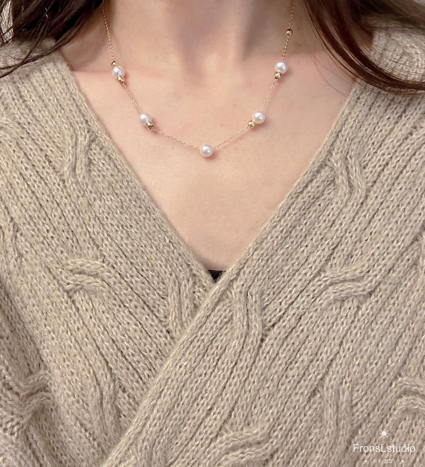 Smile pearl Necklace