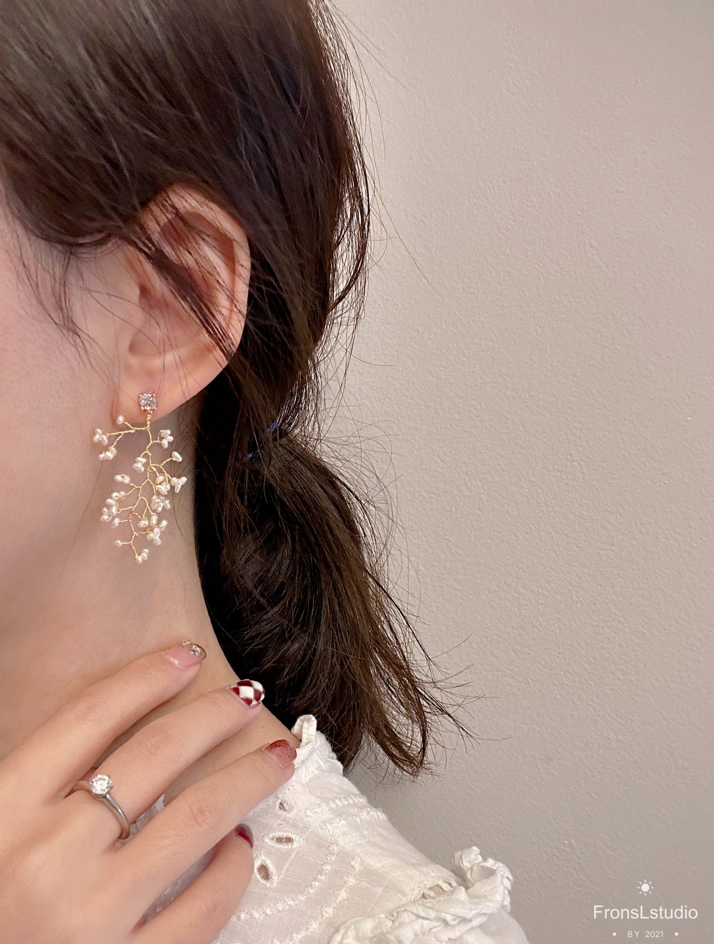 Fireworks pearl Earrings