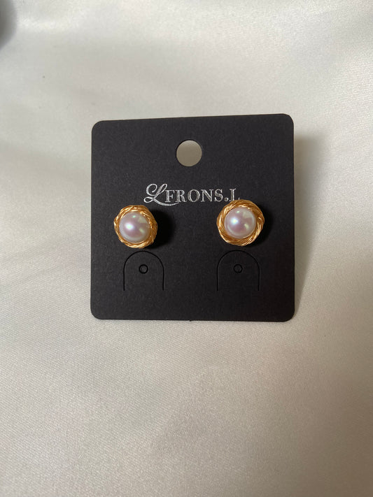 Pearl Stud Earrings